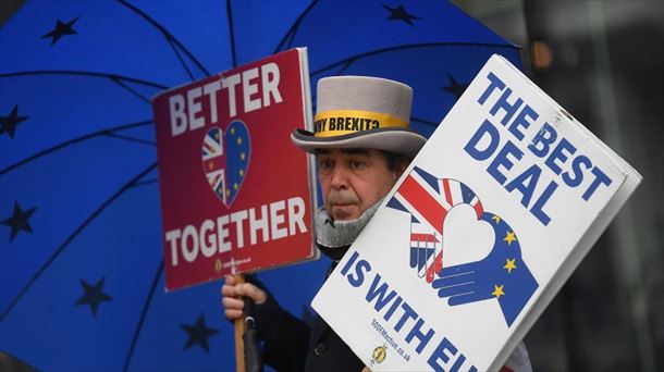 Protesta contra el Brexit en Londres. Foto: Efe