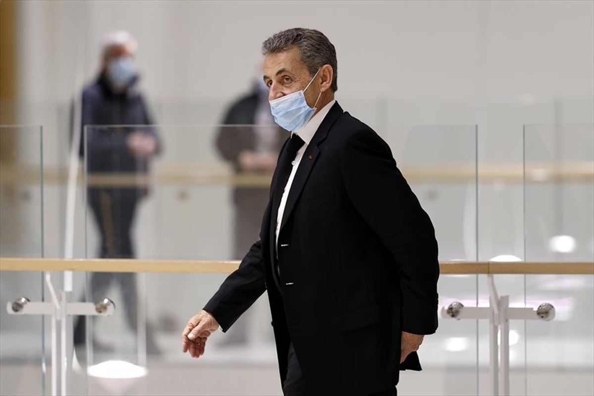 El expresidente francés Sarkozy, en el juicio