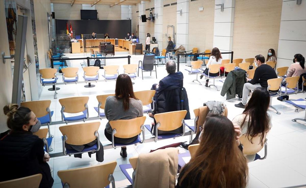 Un momento del juicio en la Audiencia de Gipuzkoa.
