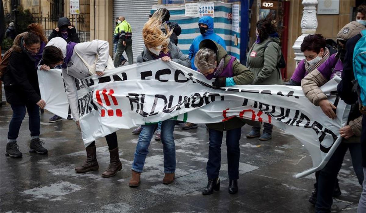 Protesta en San Sebastián