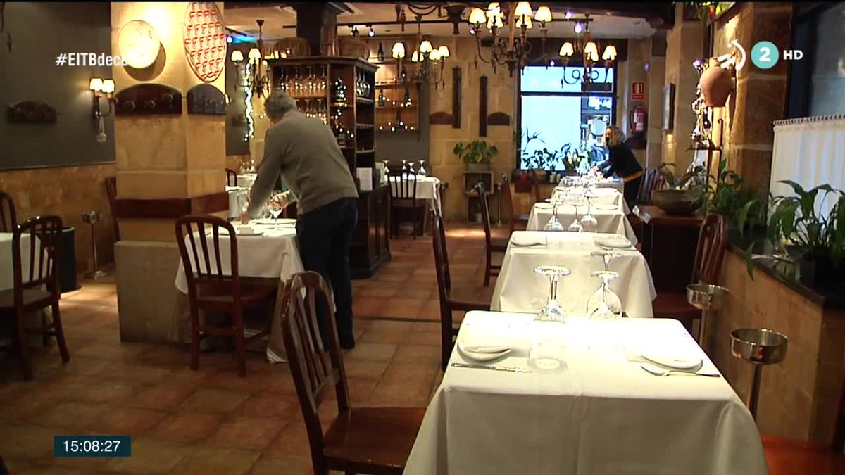 Restaurante Gandarias. Imagen obtenida de un vídeo de EITB.