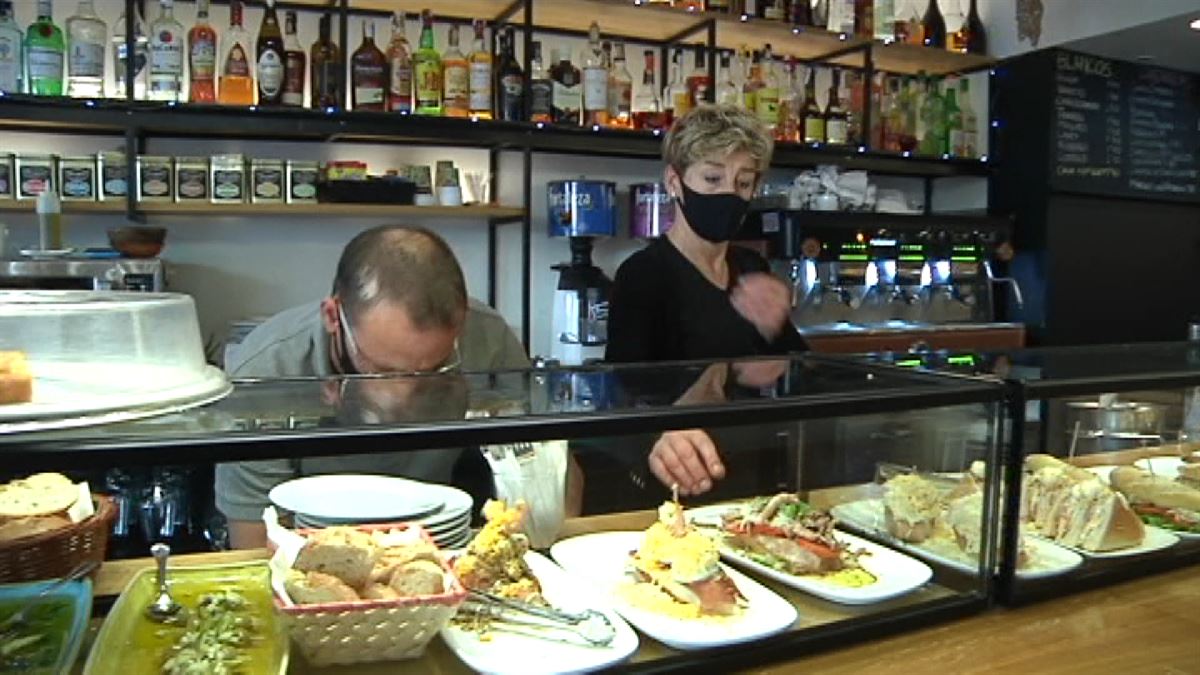 Hostelería en Eibar. Imagen obtenida de un vídeo de ETB.