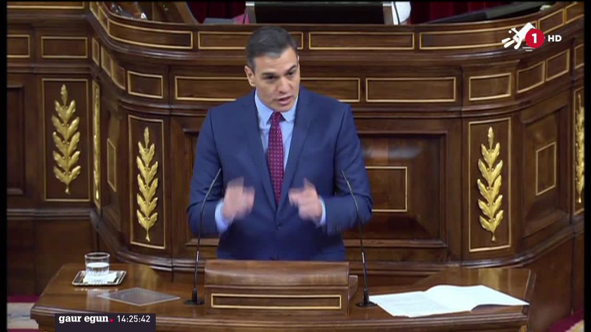 Pedro Sanchez. Agentzietako bideo batetik ateratako irudia.