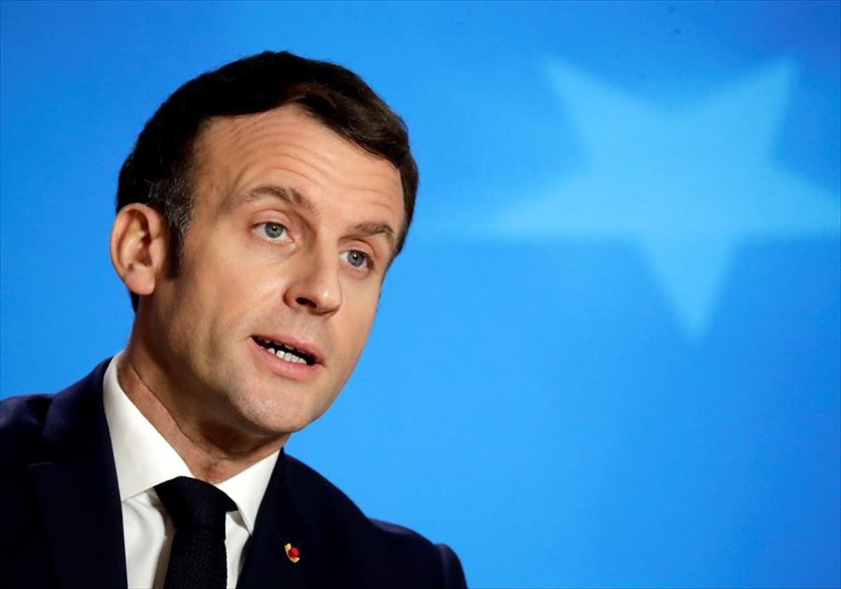 Emmanuel Macron Frantziako presidentea artxiboko irudi batean