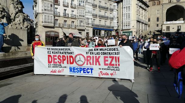 Protestas de trabajadores de Mercedes