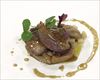 Pichón asado con foie gras