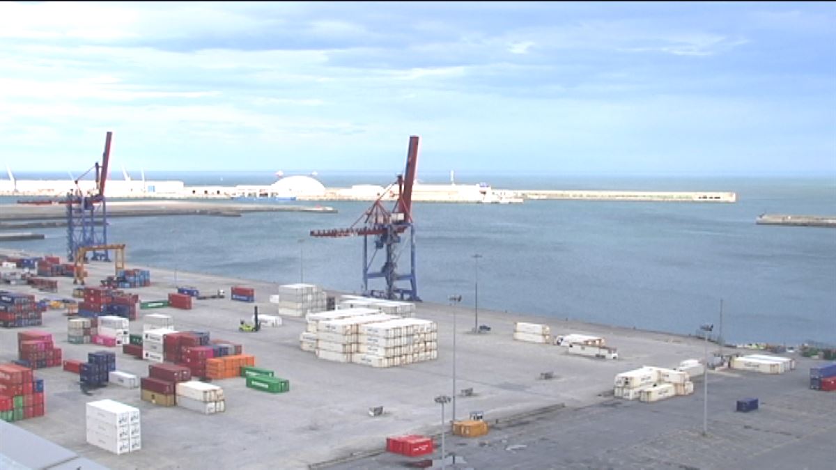 Puerto de Bilbao. Imagen obtenida de un vídeo de ETB.
