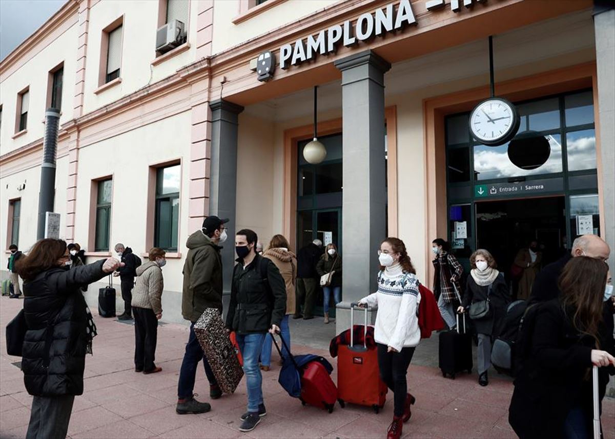 Estación de tren de Pamplona. Foto: EFE
