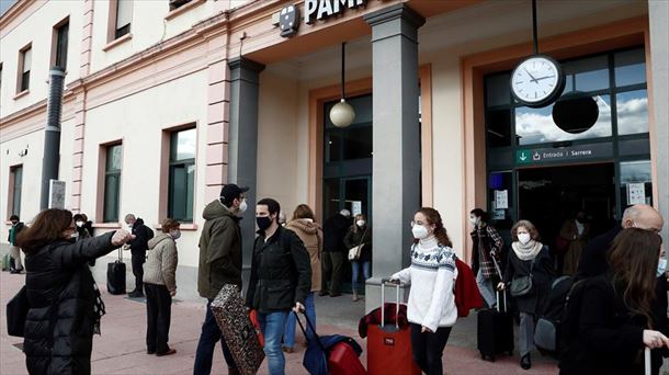 Estación de tren de Pamplona. Foto: EFE