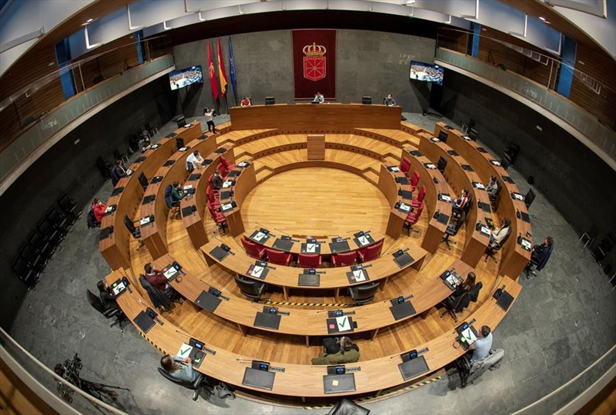 Interior del Parlamento de Navarra