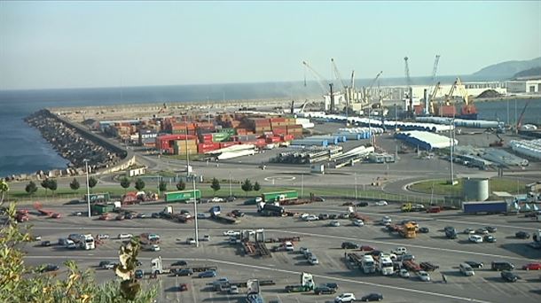 Puerto de Bilbao. Imagen obtenida de un vídeo de EiTB Media.