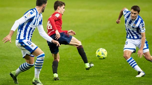 Javi Martínez, jugador destacado frente a la Real (vía @CAOsasuna)