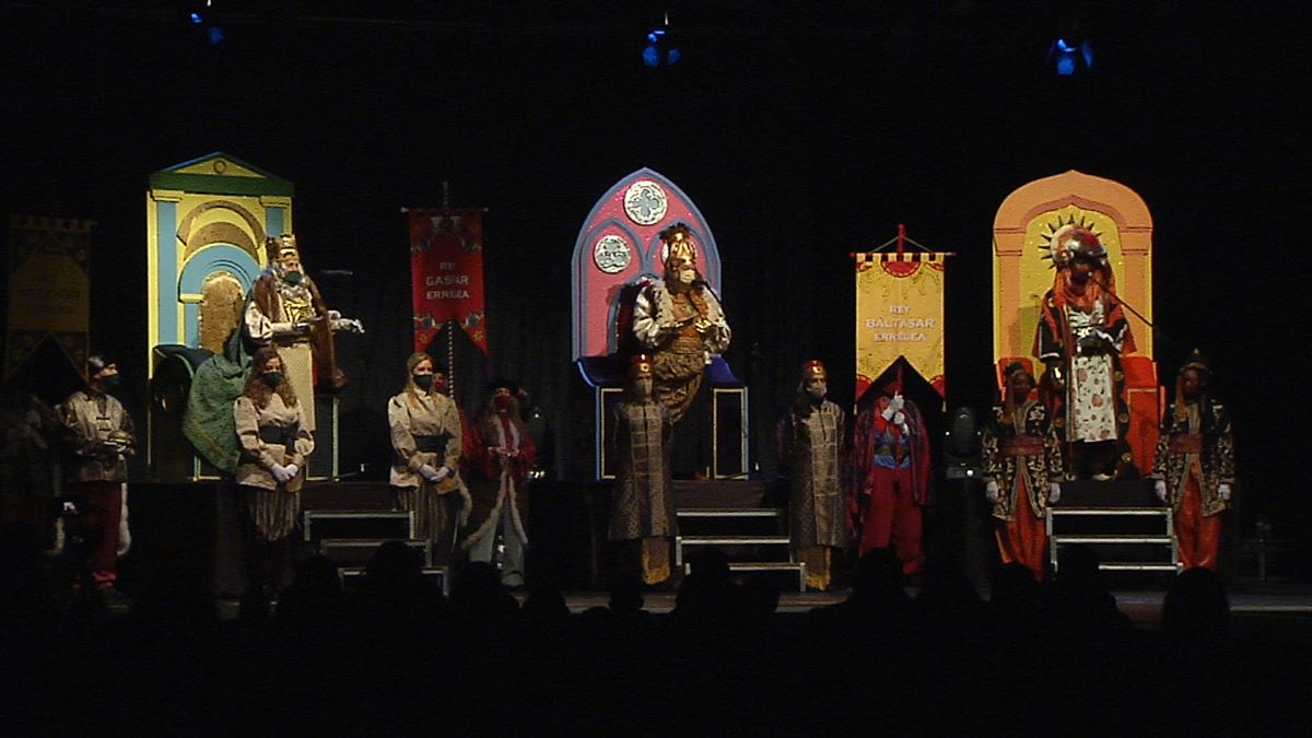 Reyes Magos en Vitoria-Gasteiz. Imagen obtenida de un vídeo de ETB.