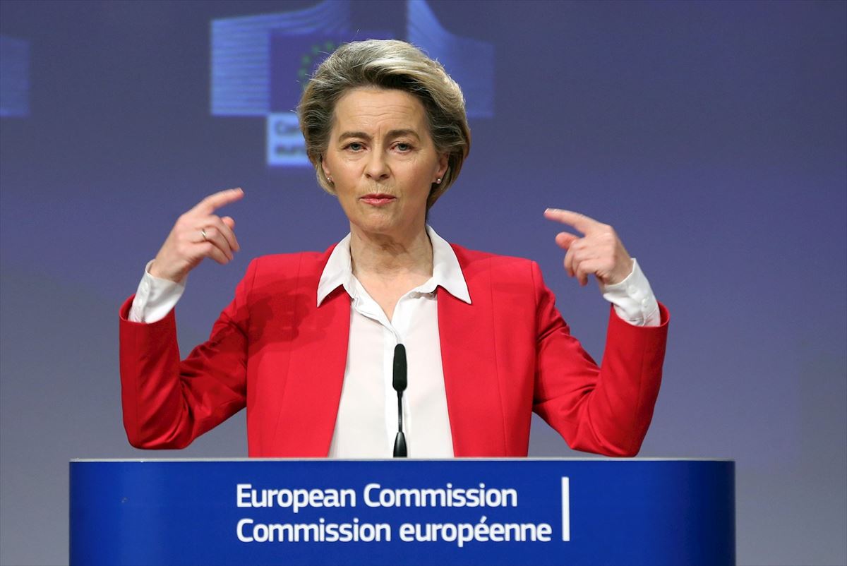Ursula von der Leyen Europako Batzordeko presidentea. Artxiboko argazkia: EFE
