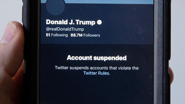 Donald Trumpen Twitter kontua. Argazkia: EFE