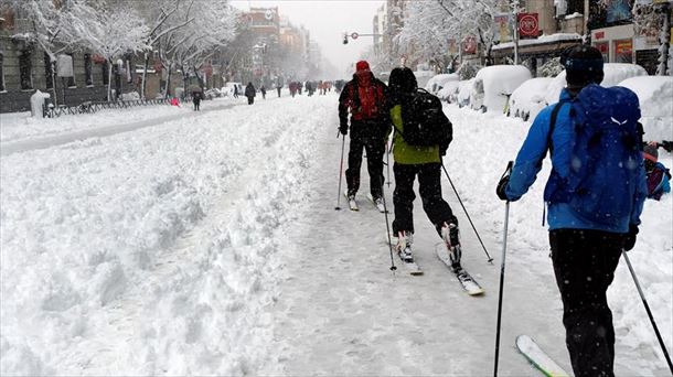 Nieve en Madrid.