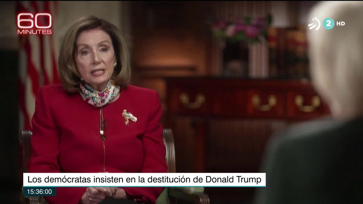 Nancy Pelosi. Imagen obtenida de un vídeo de ETB.