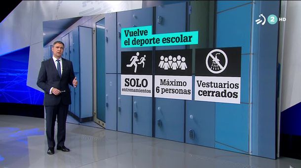 Deporte escolar. Imagen obtenida de un vídeo de ETB.