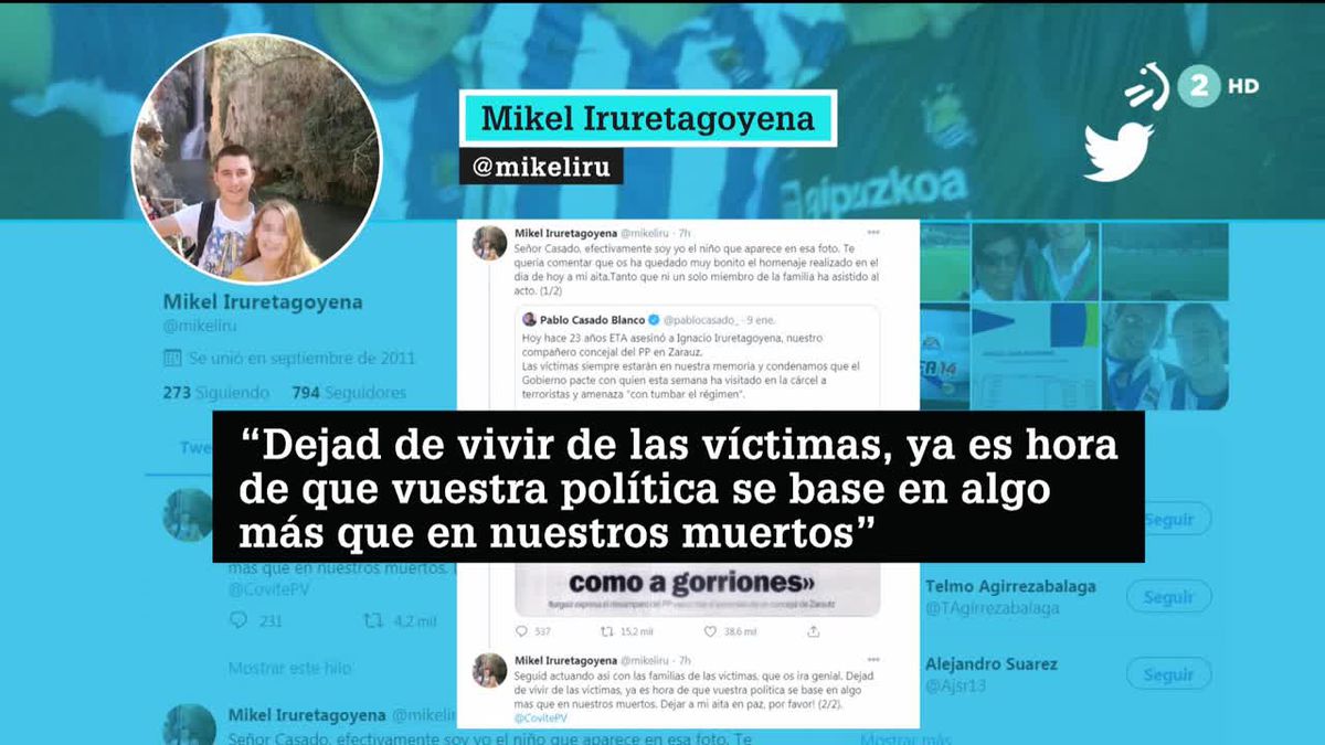 Mikel Iruretagoiena. Imagen obtenida de un vídeo de ETB.