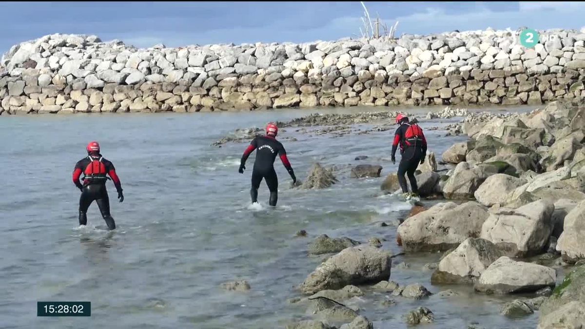 Playa de Arrigunaga. Imagen obtenida de un vídeo de ETB.