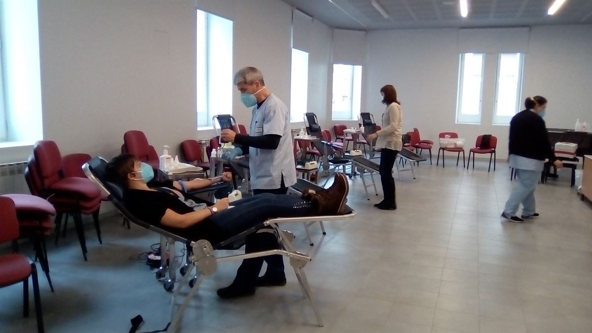 Donación de sangre.