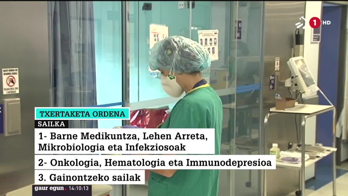 09:00tan hasiko da txertaketa. EITB Mediaren bideo batetik ateratako irudia.