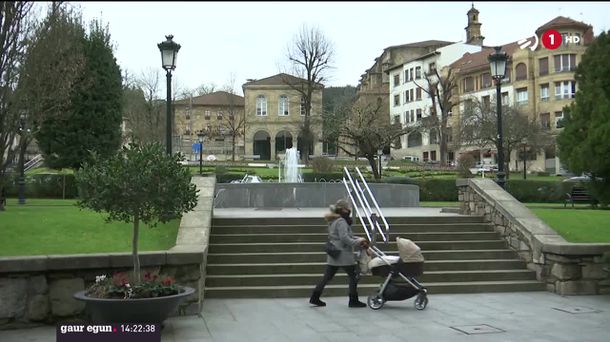 Gernika gune gorrian dago. EITB Mediaren bideo batetik ateratako irudia.