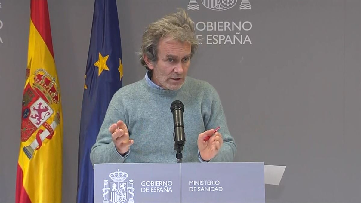 Fernándo Simón. Imagen obtenida de un vídeo de ETB.