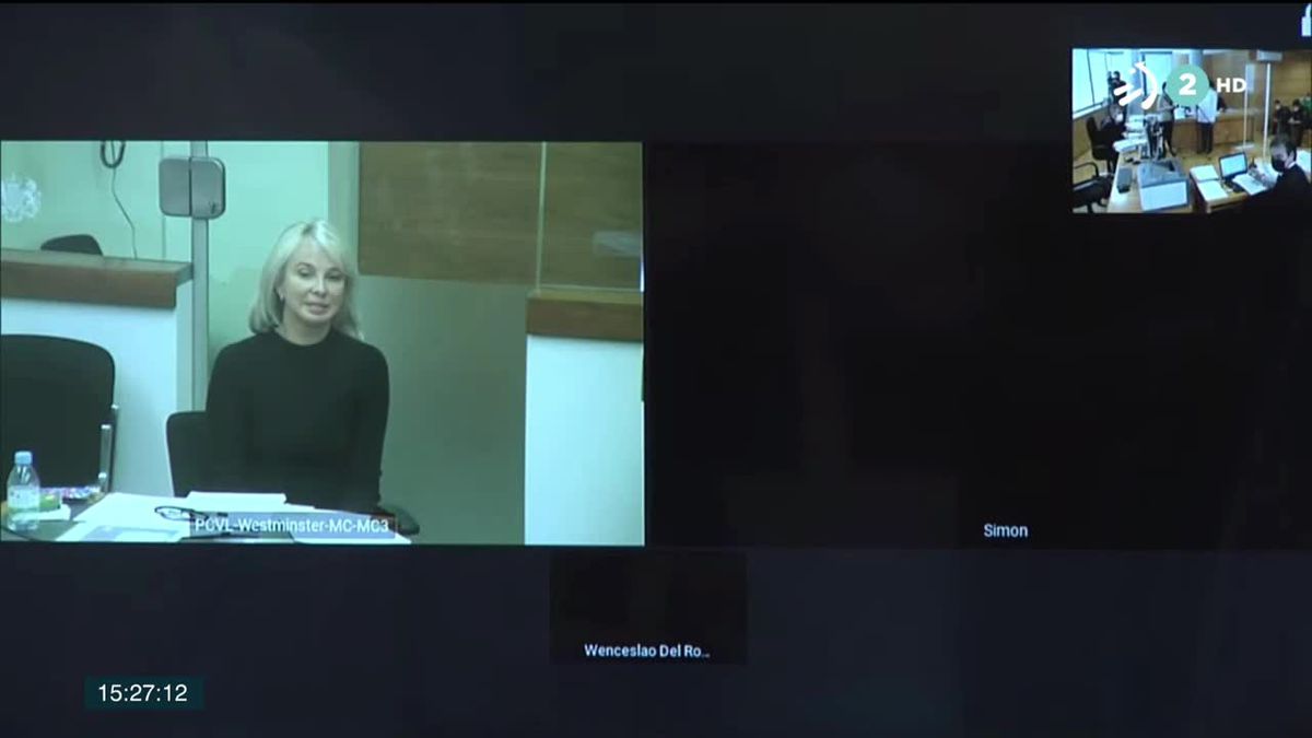 Corinna Larsen. Imagen obtenida de un vídeo de ETB.