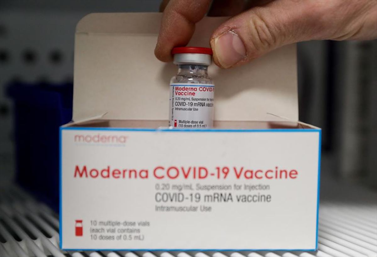 Una dosis de la vacuna de Moderna contra el coronavirus