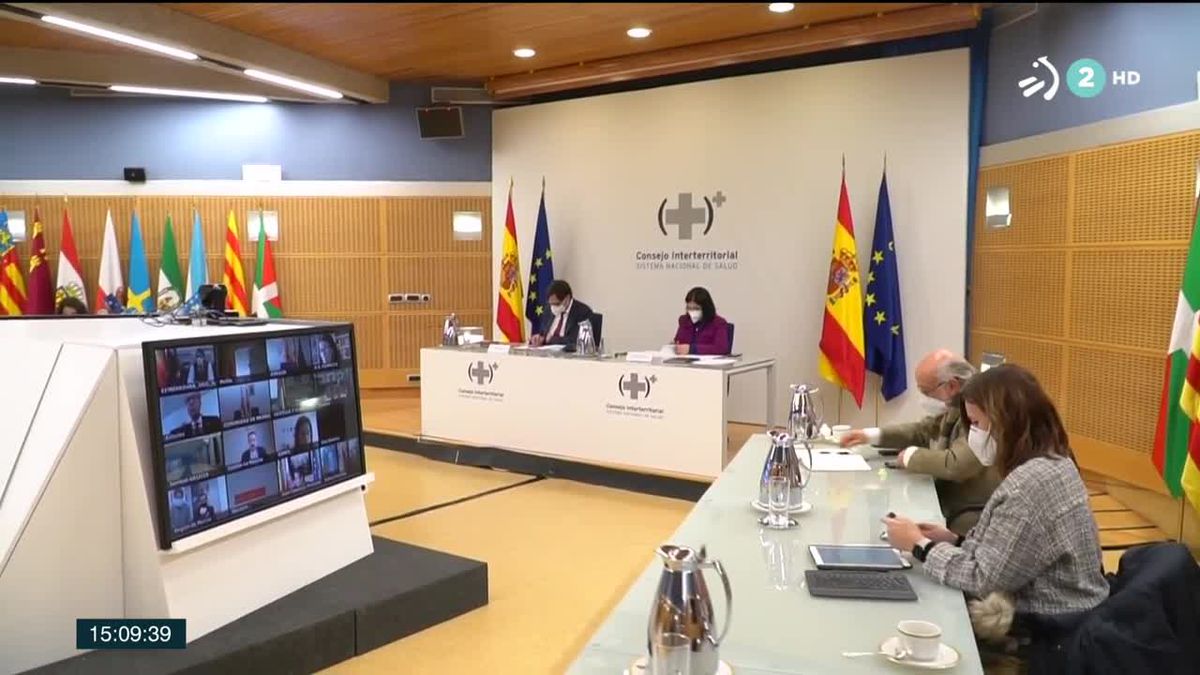 Consejo Interterritorial. Imagen obtenida de un vídeo de ETB.