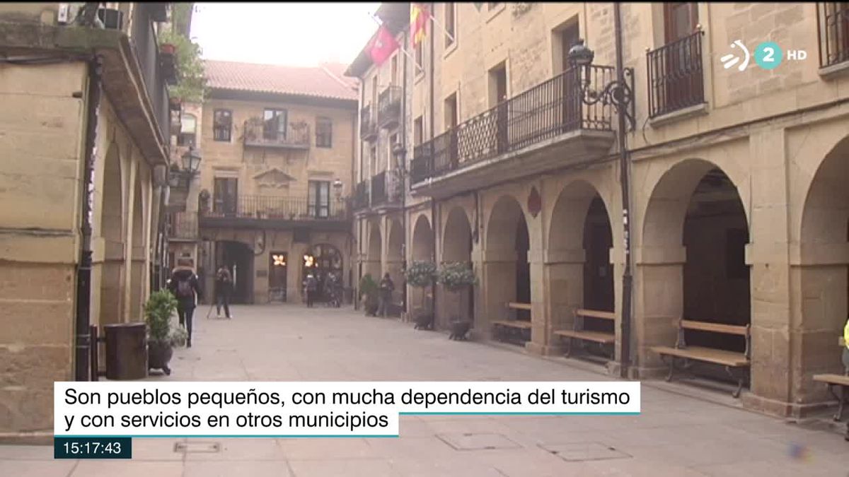 Coronavirus en Rioja Alavesa. Imagen obtenida de un vídeo de ETB.