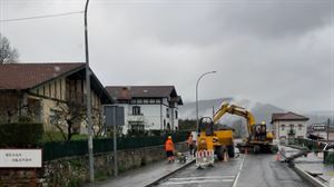 Okondo terminará para abril las obras de la separativa de aguas fecales y pluviales