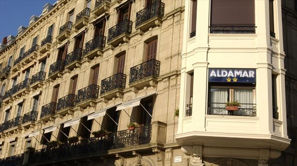 Un edificio hostelero de San Sebastian. 