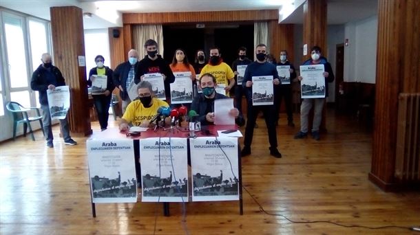 Trabajadores llaman a la sociedad alavesa a una protesta colectiva 