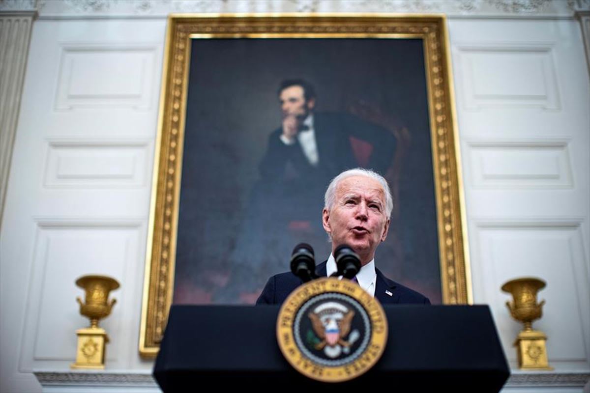 El presidente de Estados Unidos, Joe Biden, habla sobre la covid-19 en Washington