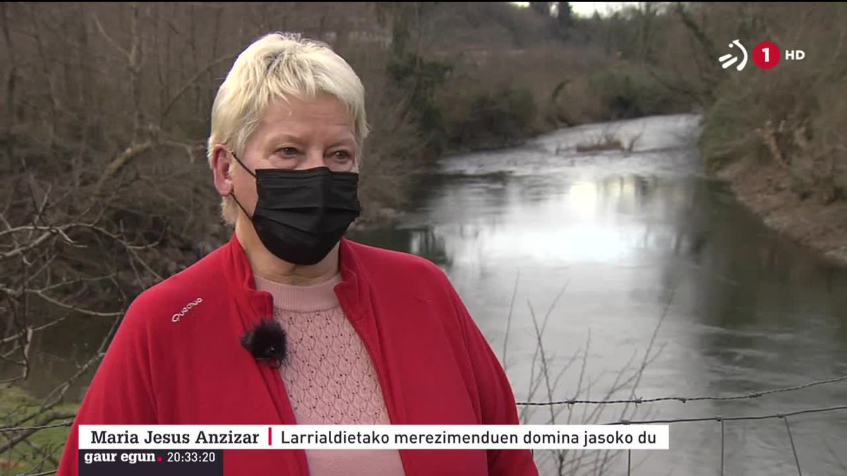 Maria Jesus Anzizar. ETBren bideo batetik ateratako irudia.