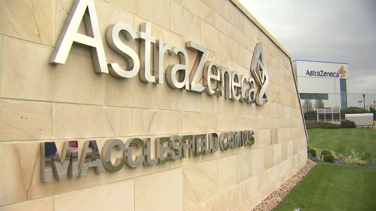 AstraZeneca. Imagen obtenida de un vídeo de ETB.