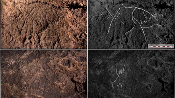 Arte rupestre de Aitzbitarte, azufre en Venus y agujeros negros con 'pelo'