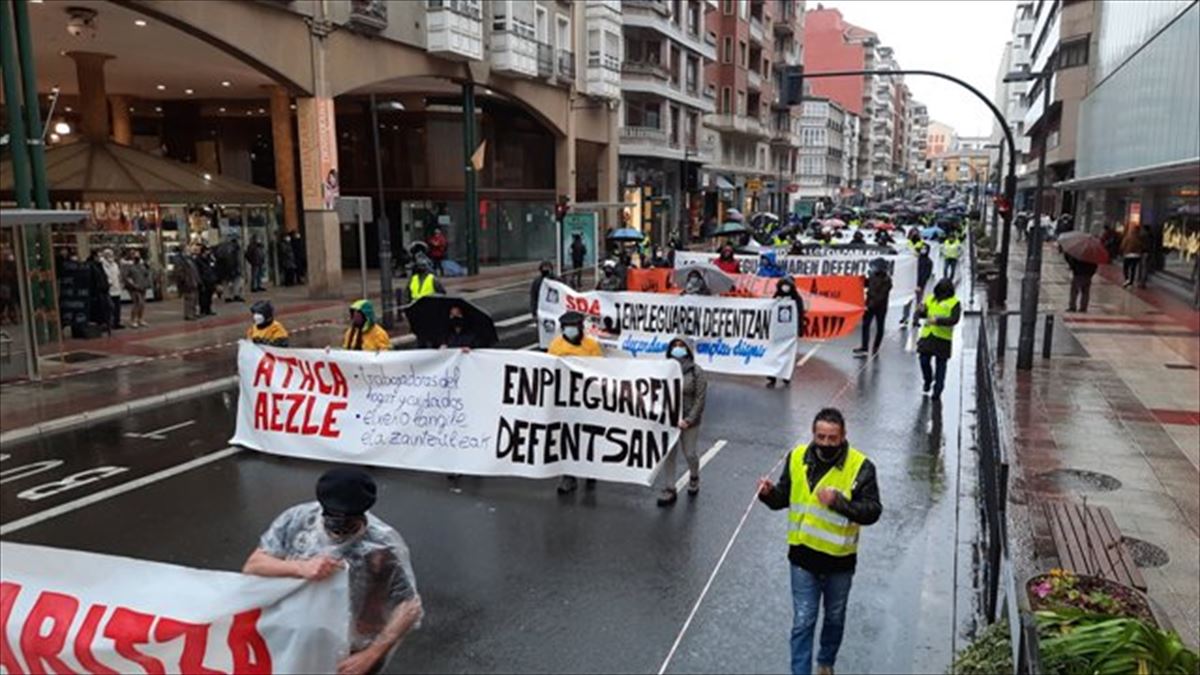 Manifestación en Vitoria-Gasteiz. Foto: LAB