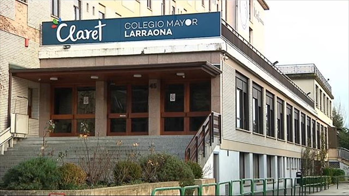 Colegio Mayor Larraona de Pamplona. Imagen obtenida de un vídeo de EiTB Media.
