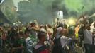 Hinchas del Palmeiras celebran la victoria saltándose el confinamiento sanitario