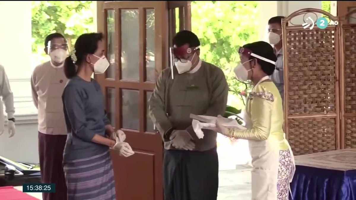 Aung San Suu Kyi. Imagen obtenida de un vídeo de ETB.