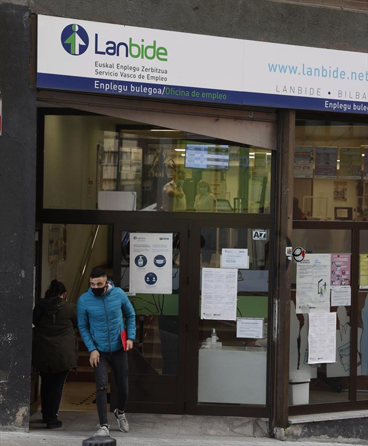 Una oficina de Lanbide en Bilbao. Foto: EFE