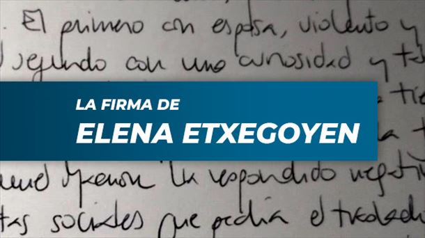 La firma de Elena Etxegoyen
