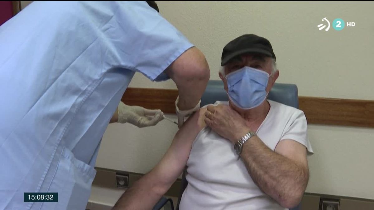 Vacunación. Imagen obtenida de un vídeo de ETB.