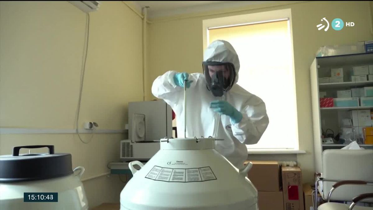 Vacuna rusa contra el coronavirus. Imagen obtenida de un vídeo de ETB.