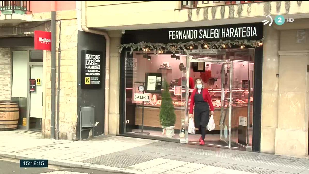 Carnicería Fernando Salegi. Imagen obtenida de un vídeo de ETB.