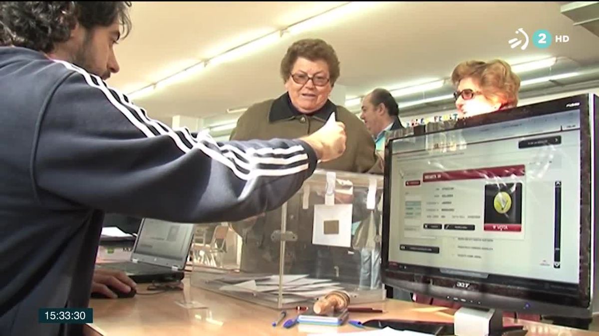 Elecciones en Cataluña. Imagen obtenida de un vídeo de ETB.