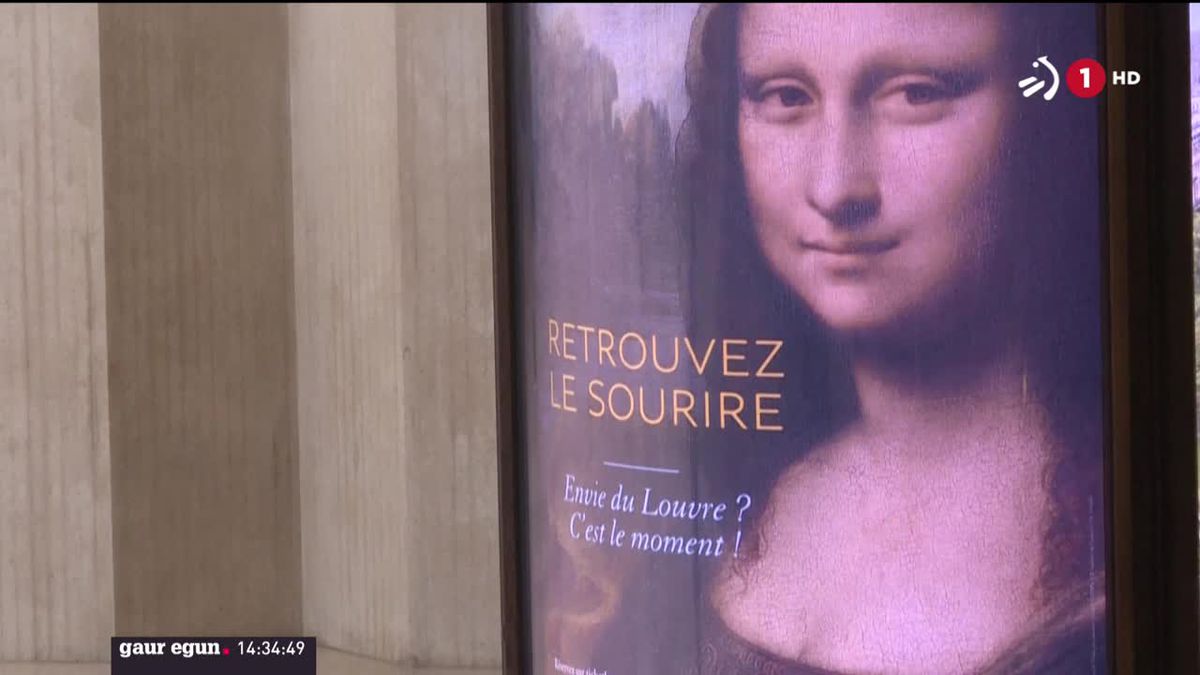 Louvre museoa, Parisen. EITB Mediaren bideo bateko irudia